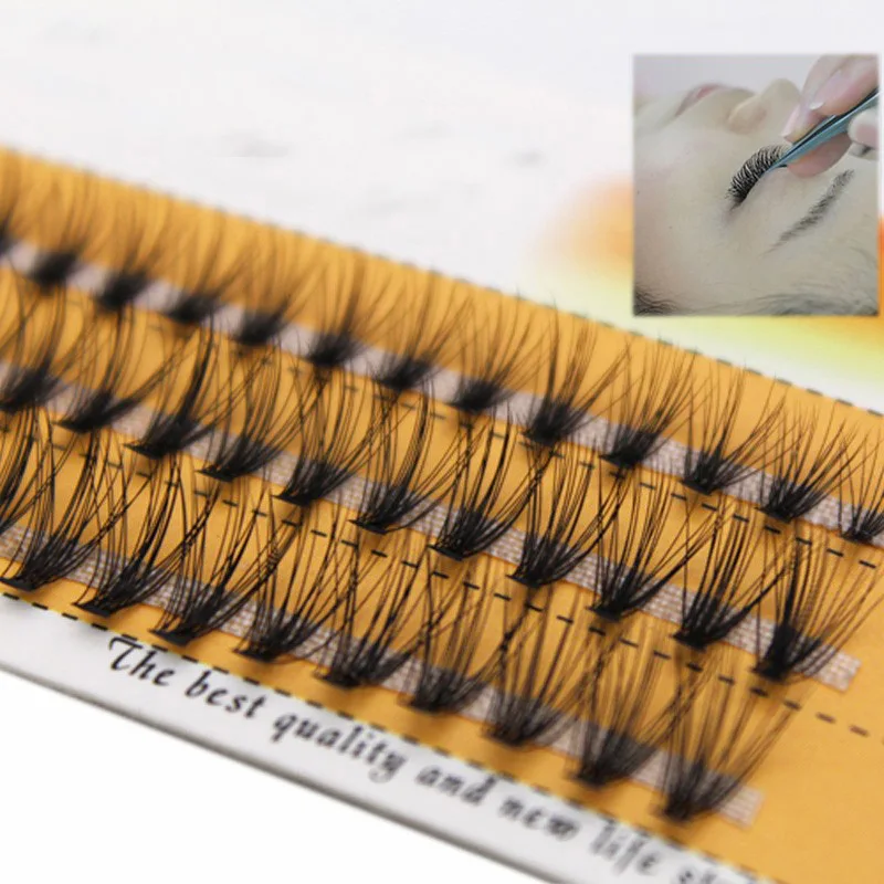 4 шт./партия Модные индивидуальные ресницы ручной работы для женщин макияжа