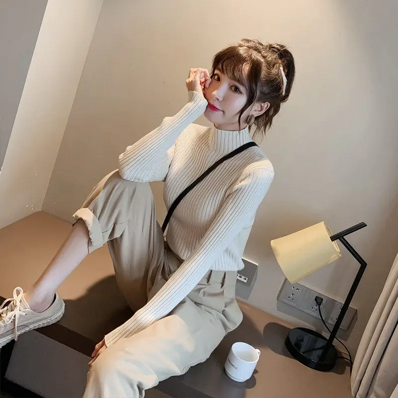 Свитер женский с высоким воротом на осень/зиму | Женская одежда