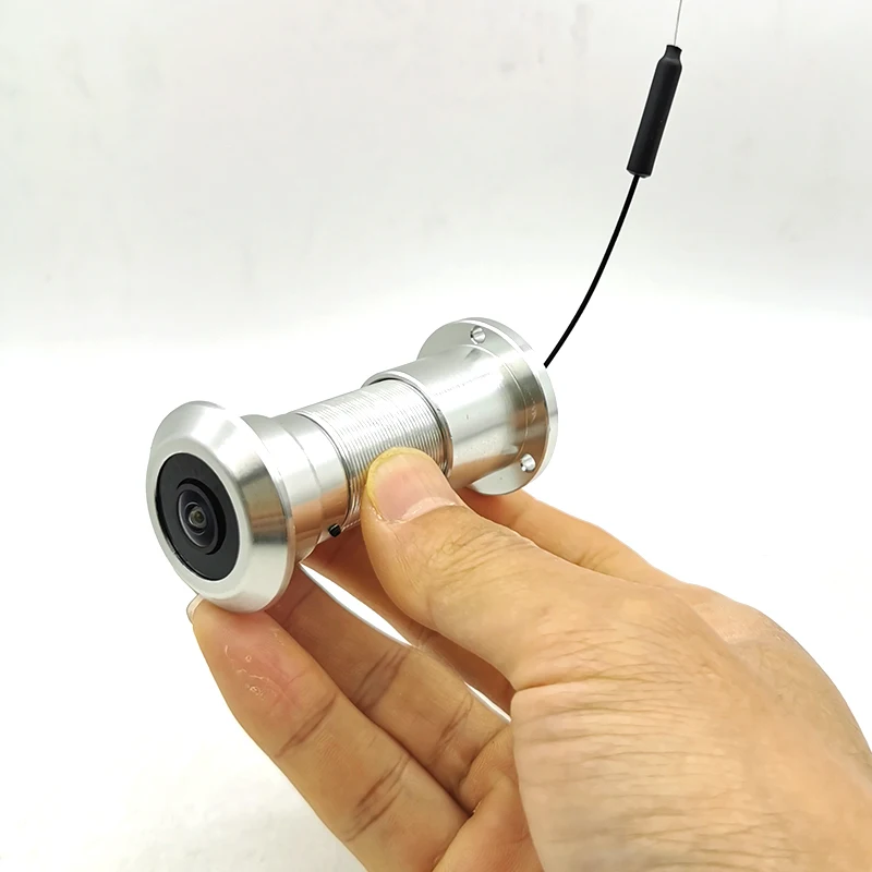 tuya on vif door eye hole security 1080p 180degree wide angle fisheye cctv network mini peephole door wifi ip camera p2p tf card free global shipping