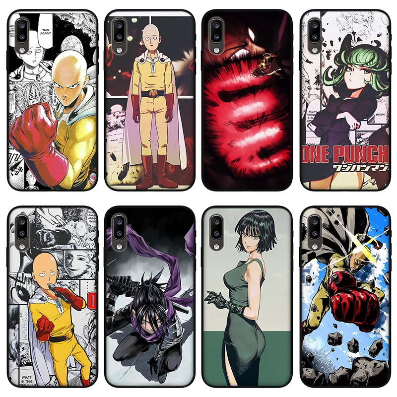 

One Punch Saitama Black Silicone phone case for Redmi Note 5 6 7 8 10 Pro 9S 9A,Case for Xiaomi Redmi K20 K30 K40 Pro