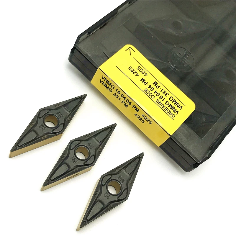 

VNMG160404 VNMG160408 PM 4225 Cermet Grade Carbide Inserts VNMG 160404 160408 PM4225 CNC Lathe Cutter External Turning Tools