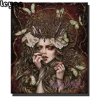 Алмазная вышивка Ангел, алмазная картина из страз 5d сделай сам, полноразмерная Мозаика из квадратных бусин, темный готический Декор вампира на Хэллоуин