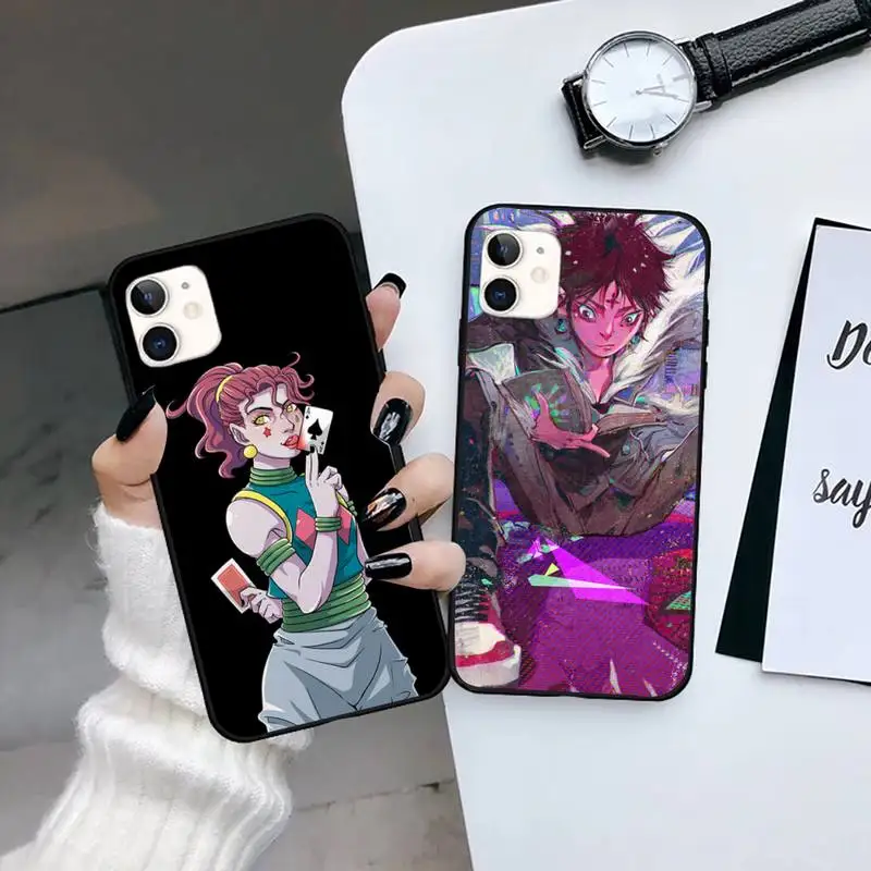

Hunter x Hunter Phone Case for iPhone 13 7 8 11 12 X XS XR Pro max Samsung A S 9 71 10 plus mini mobile bags Anime Cartoon Funda