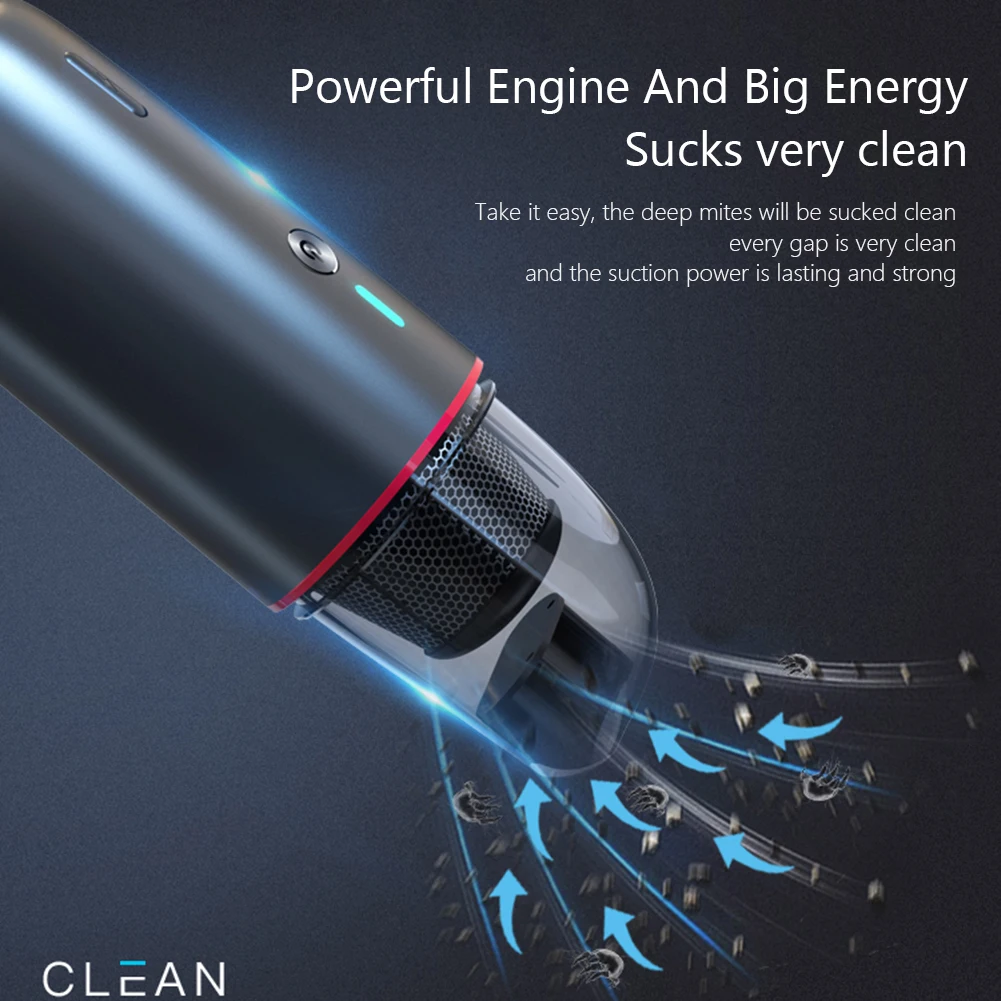 Ручной Мини пылесос 4 кПа портативный беспроводной автомобильный высокая