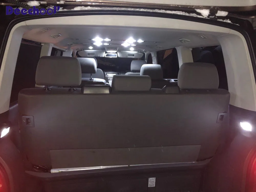 Canbus DRL Дневной ходовой светильник s+ лампа номерного знака+ внутренний купольный светильник для VW Transporter T5 для Multivan MK5 T5