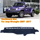 Противоскользящий коврик для Jeep Wrangler JK 2007  2017, Солнцезащитный коврик, защитный ковер, чехол для приборной панели, аксессуары