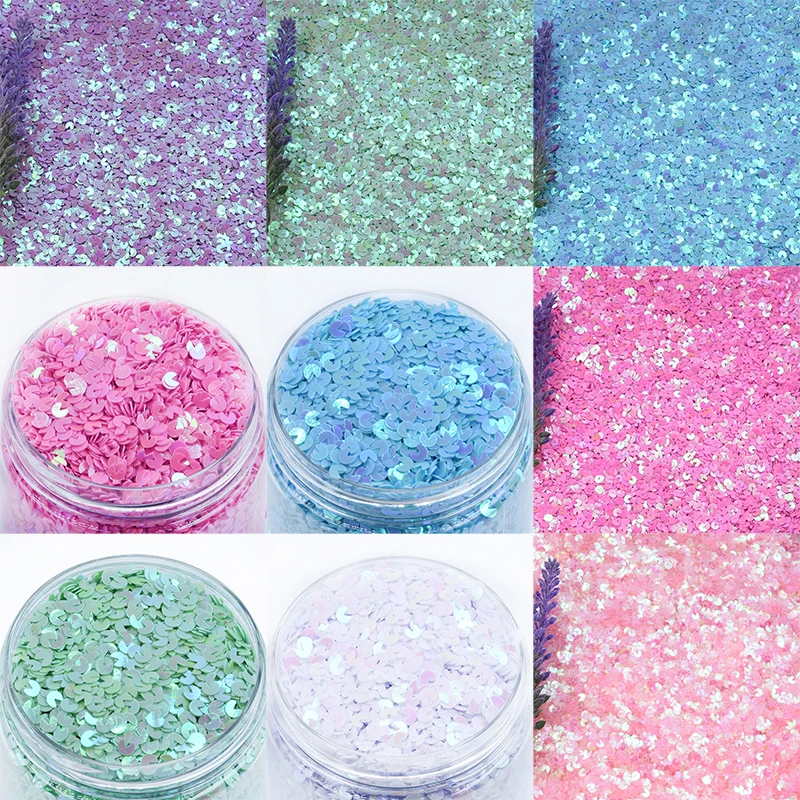 Искусство для ногтей в виде подковы с блестками разных цветов и ремесла|Блестки| |