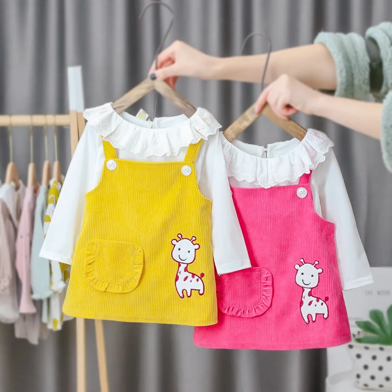 Повседневная одежда для новорожденных малышей зимняя маленькой девочки с