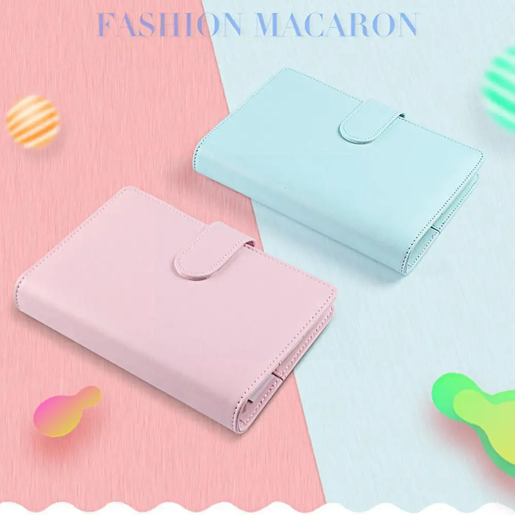 

A5/a6 Macaron Loose-leaf Hand Books Ring Binder Notebooks Monthly Colors Weekly Diary Pu Notebooks Multifunctional Pl M2t7