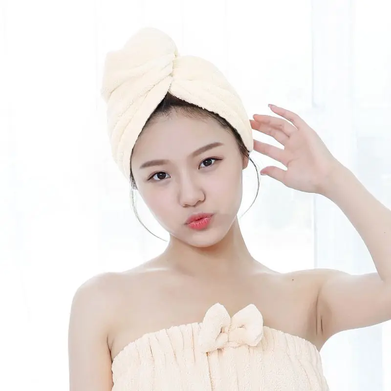 Высококачественное волшебное полотенце для сухих волос быстросохнущее из