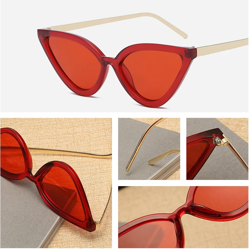 Солнечные очки RBRARE в металлической оправе женские небольшие солнцезащитные с