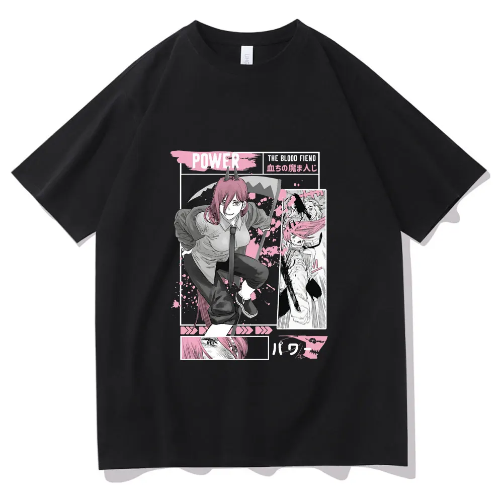 

2021 Japan Anime Ayanami Rei Tshirt Manga Chainsaw Man T Shirt Summer Unisex Casual Fashion T-shirt Man Woman Loose Tee Tops