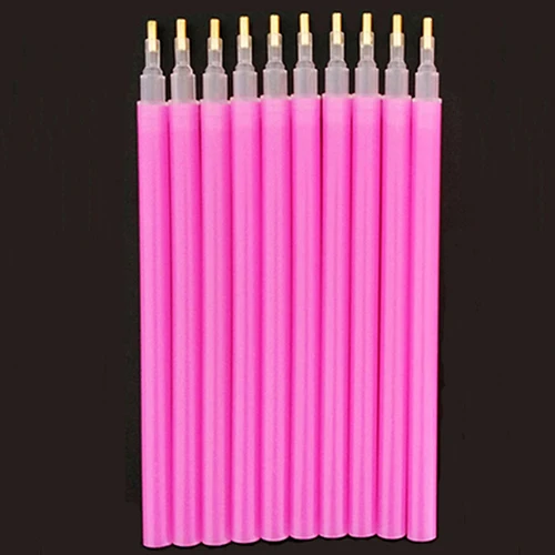 Набор розовых инструментов Стразы для дизайна ногтей 10 шт. набор точечных кистей