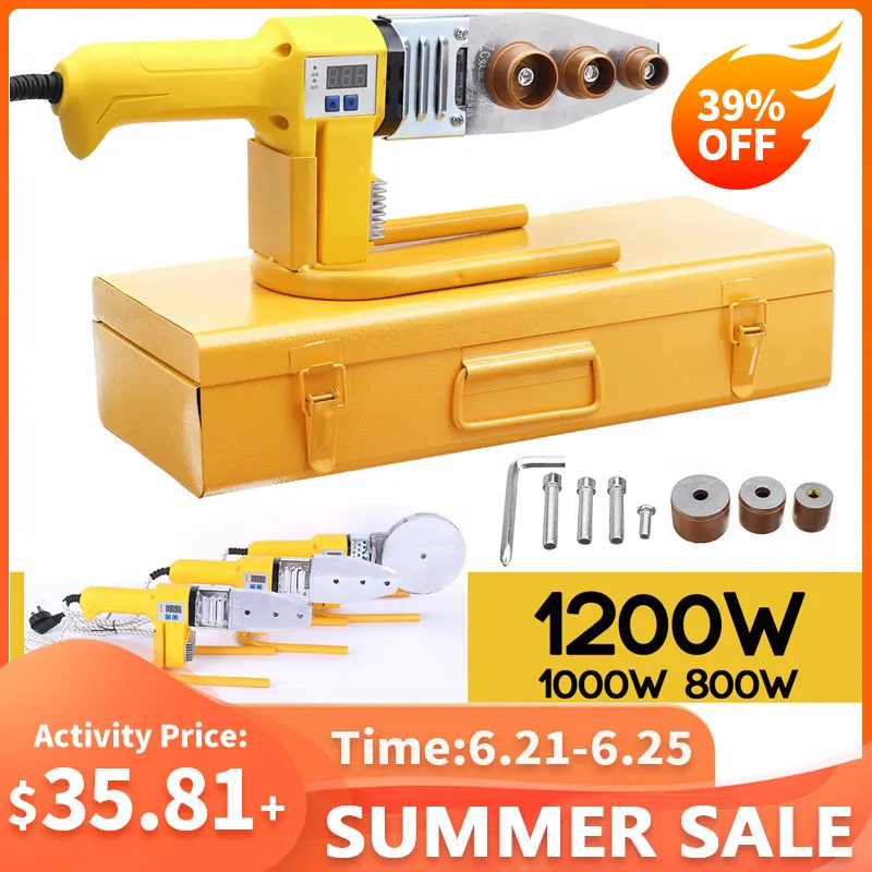 Трубосварочная машина 800/1000/1200W 20 110 мм Труба паяльник для подключения к Пластик
