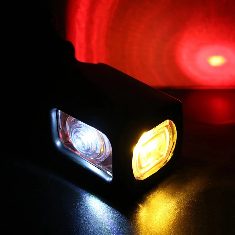 

2Pcs 10-30V 4 LED Side Marker Light for Truck Trailer Caravan Van 3 Face Red Amber White Car Clearance Lamp