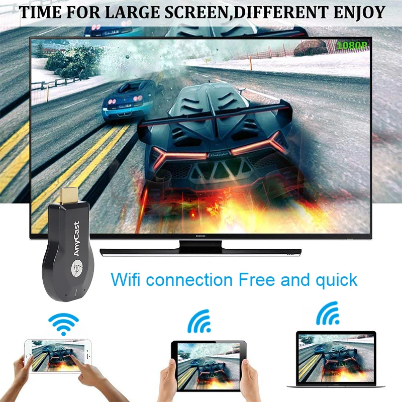 ТВ-палка 1080P беспроводной WiFi Дисплей ТВ ключ приемник для AnyCast M4 Plus для Airplay 1080P HDMI ТВ-Палка для DLNA Miracast