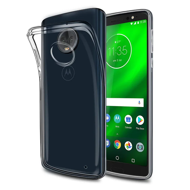 2018 прозрачные мягкие ТПУ чехлы для Motorola Moto G6 Plus Play чехол телефона Прозрачная