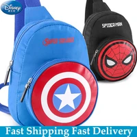 disneys new kids pockets blue boys and girls spiderman messenger bag fashion childs chest bag captain america coin purse