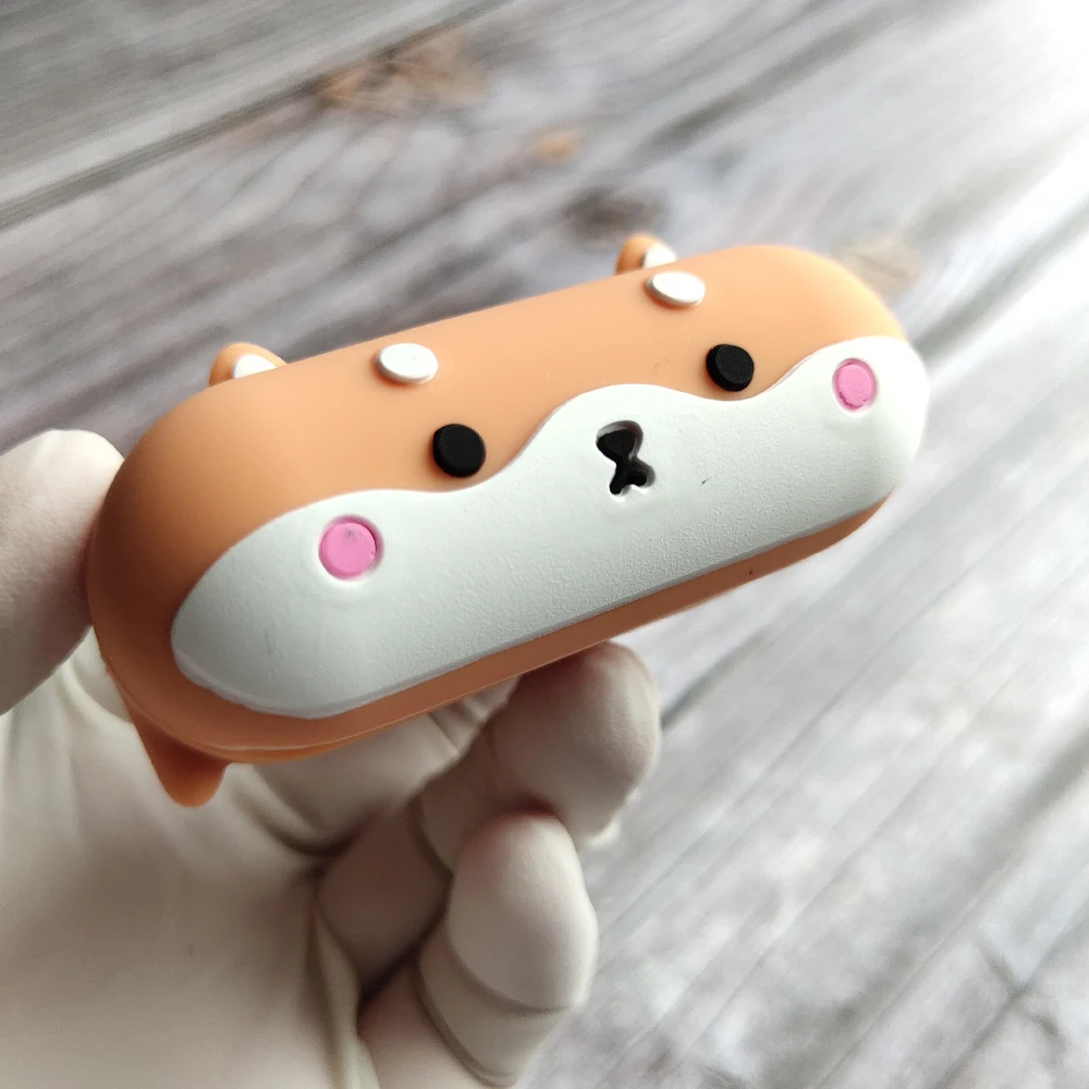 

Лежал лежа собачий собака Стиль мультяшный чехол для airpods Pro крышка Беспроводной наушники airpod мягкий силиконовый корги air pod держатель