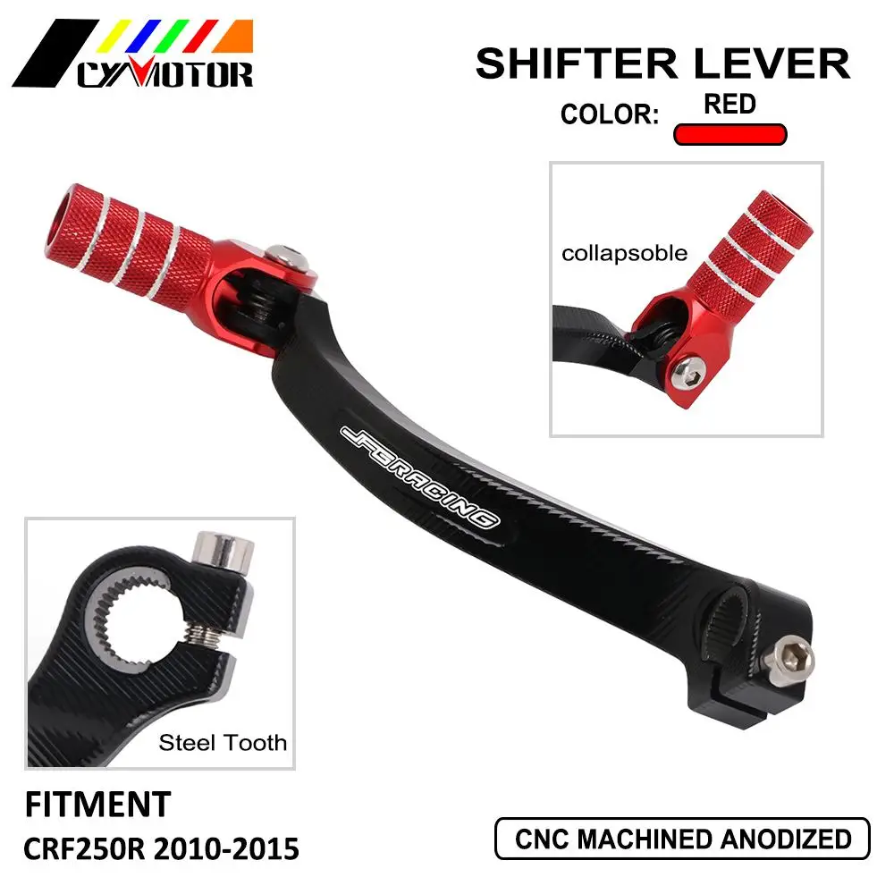 Бесплатная доставка рычаг переключения передач для мотоцикла с ЧПУ HONDA CRF 250R 250 R