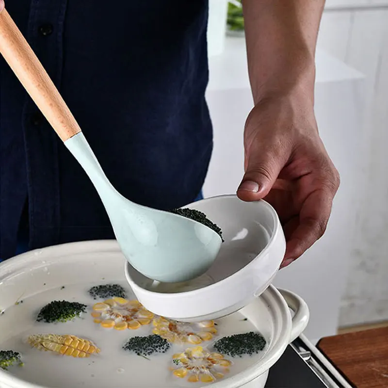 Антипригарные силиконовые кухонные инструменты 9/12 шт. набор кухонных