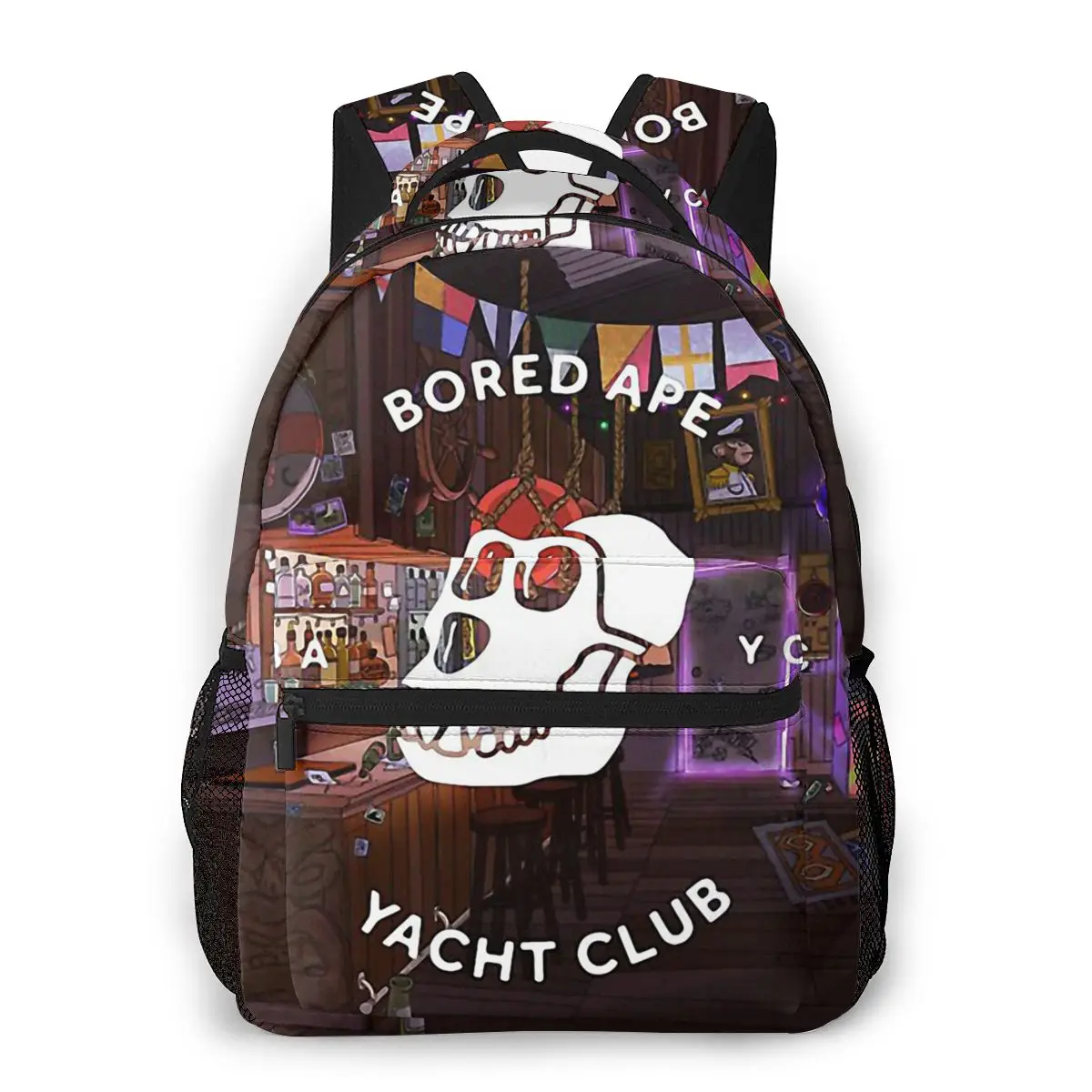 

Bored Ape Yacht Club Mashup for Teenager school bag Toddlers Bag BAYC NTF Travel Rucksack Backpacks For Boys and Girls