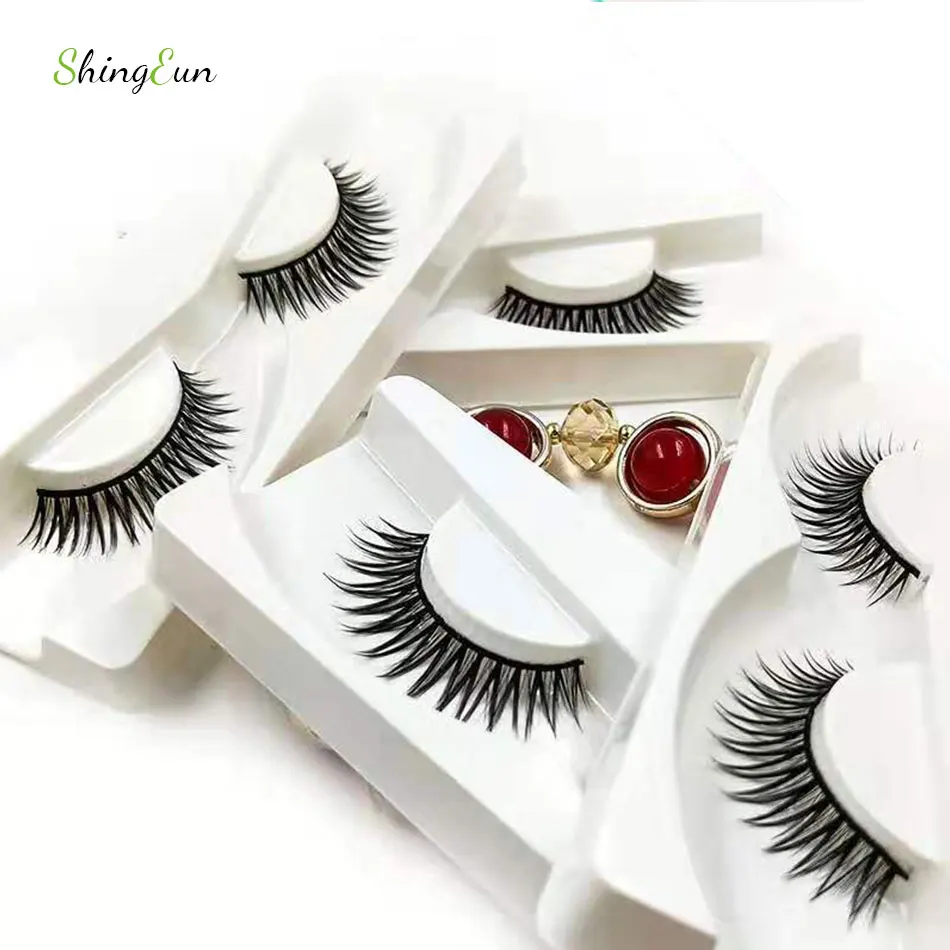 Норковые ресницы 5D накладные из натуральных волос ручной работы многоразовые