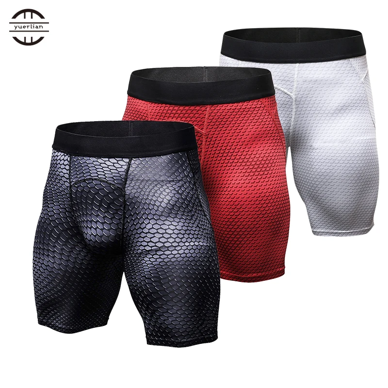 

Yuerlian Powerfull Quickly Dry Gym Sport Legging Crossfit Men's Shorts Football Trousers Jogging Compression Tight Running Short