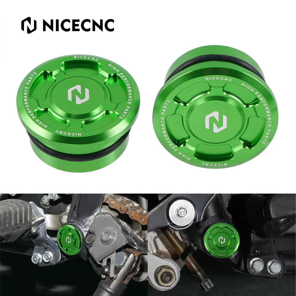 

NiceCNC защитные Заглушки для качели, чехлы для качели, алюминиевые заглушки для качели для Kawasaki KLR650 87-22