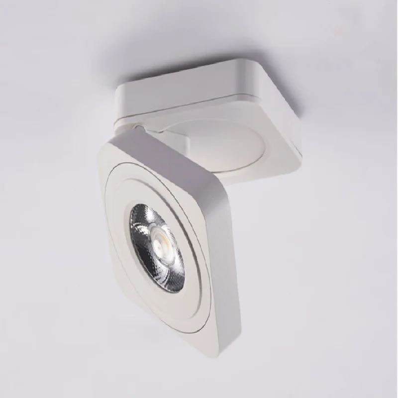 

DobrÃ¡vel cob led downlights 7w 10 12 15 superfÃ­cie montado lÃ¢mpadas de teto led ponto luz rotaÃ§Ã£o 360 graus downlights AC85-265V