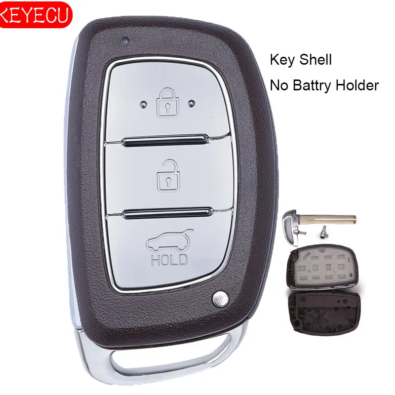 Чехол KEYECU для смарт ключа с дистанционным управлением чехол 3 кнопками Hyundai IX25 IX35