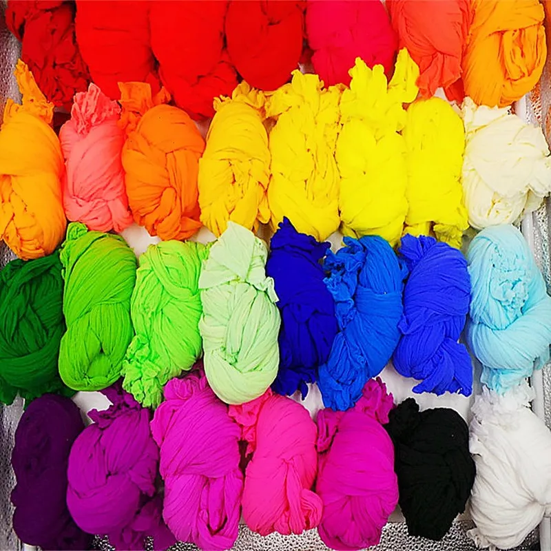 

20pcs Multicolor Tensile Nylon Stocking Ronde Flower Material Accessory Handmade Wedding Home DIY Nylon Flower