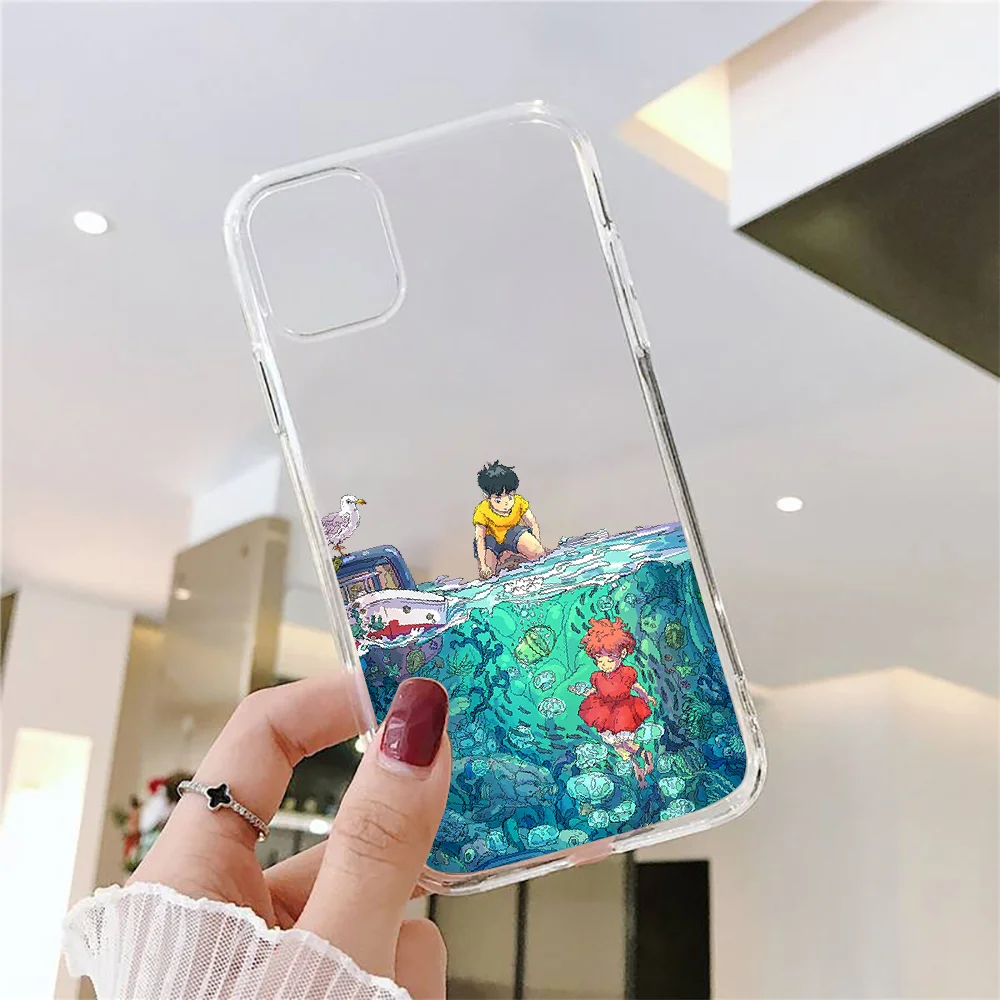 Чехол для телефона Hayao Miyazaki ponyo Huawei P Mate P10 P20 P30 P40 10 20 Smart Z Pro Lite 2019 прозрачный