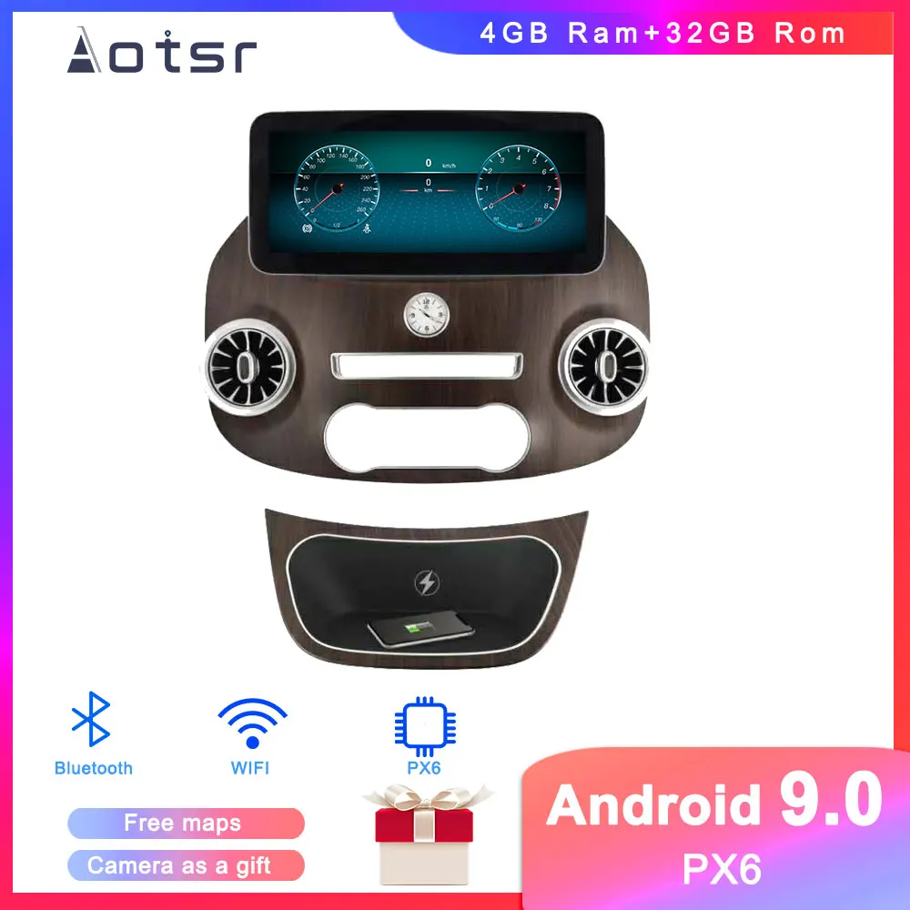 Автомобильный мультимедийный проигрыватель Tesla Style Android 9 0 gps навигация DVD для Mercedes