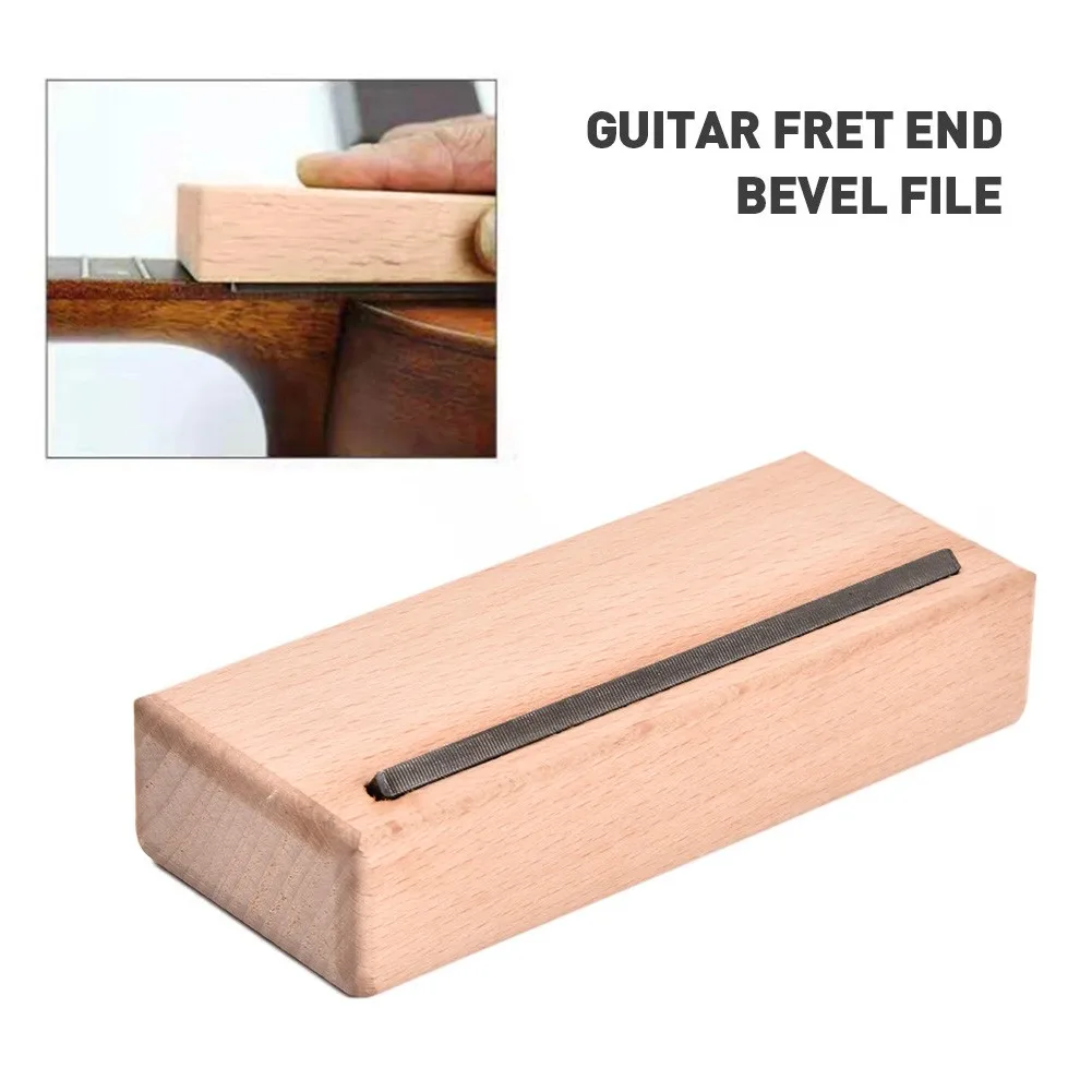 

45 Degree Guitar Fret Beveling Chamfer File For Fine Fret End Dressing Double-cut Mill File Luthier Angle Tool Basses Parts