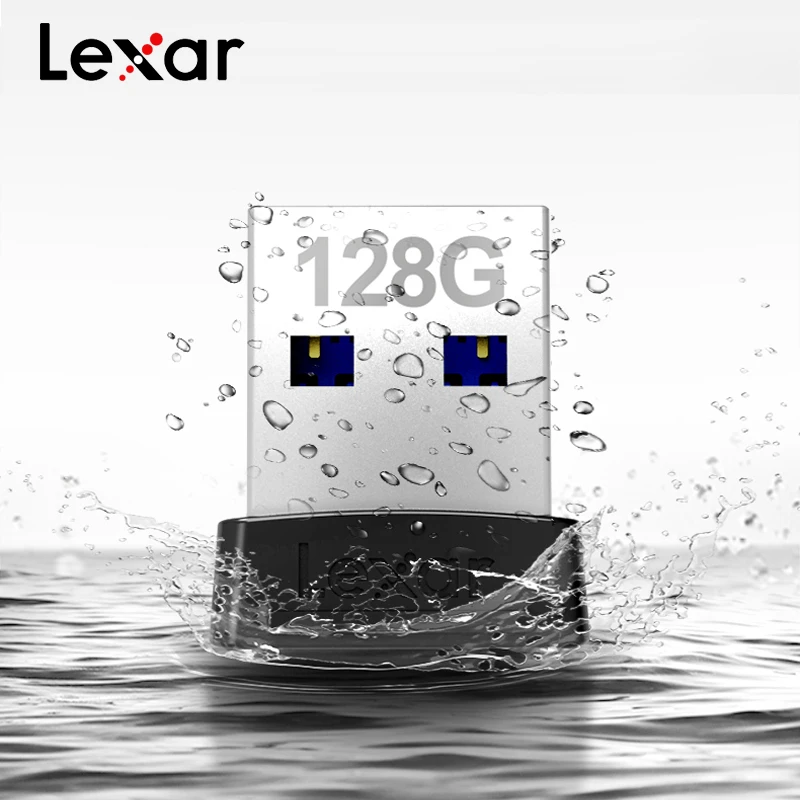 Флешка Lexar mini S47 128 гб USB 3 1 256 бит AES металлический usb накопитель 64 32 память JumpDrive|USB