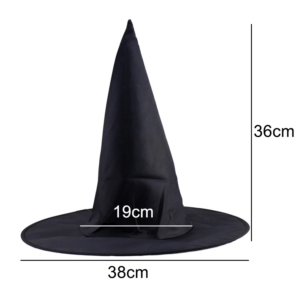 Маскарадный костюм для Хэллоуина из ткани Оксфорд шляпа ведьмы и волшебника