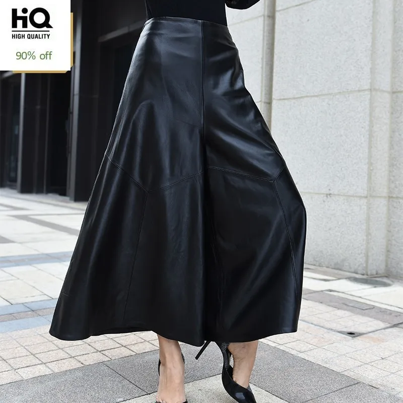 2020 высококачественные роскошные женские брюки длиной до щиколотки натуральная