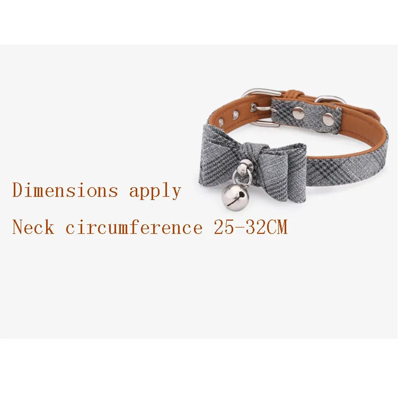 Кошка Англия Syle галстук бабочка воротник кошки с колокольчиком решетка тип для