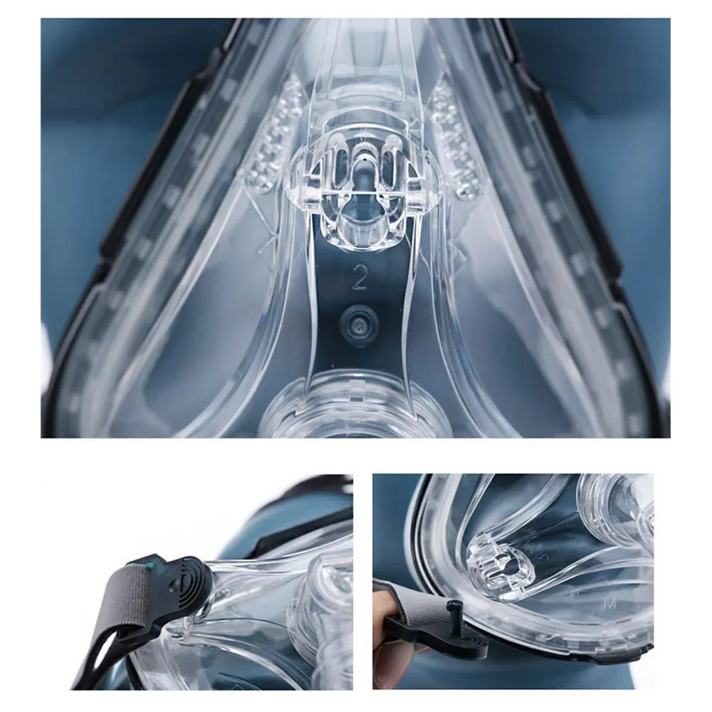 FM Полнолицевая маска сипап Автоматическая удобная с бесплатным головным убором