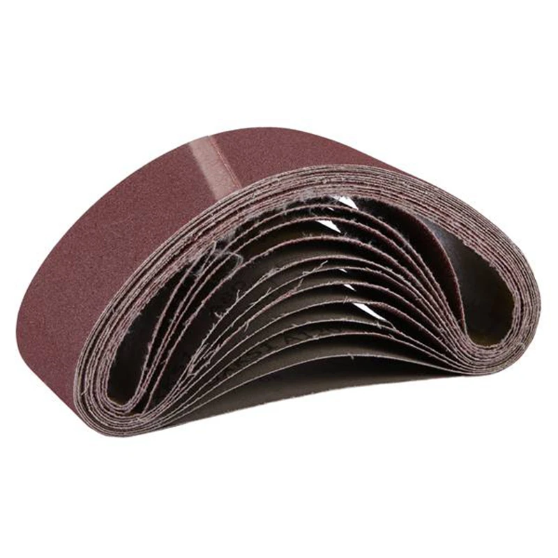 

Hot 11Pcs Sanding Belts 75X533mm 80 120 150 Mixed Grit Alumina Sander File Belt Set Abrasive Tools Accessories