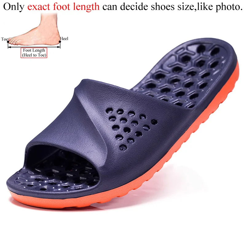 

Summer Indoor Men Bath Bathroom Shower Slippers Slides Bathing Shoes Badslippers Badeschuhe Home House Beach Sleepers Pool Soft