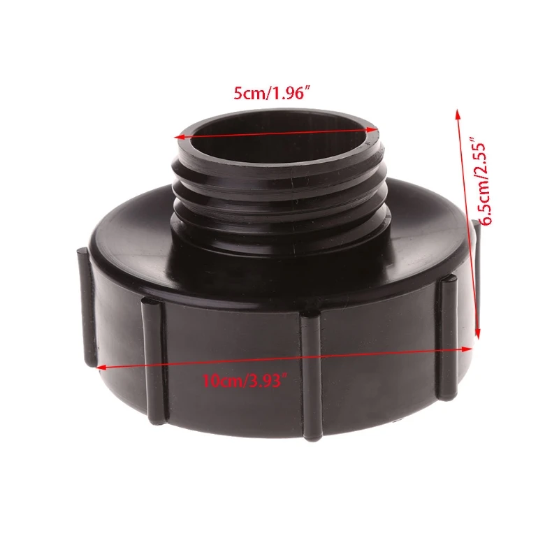

IBC Tote Tank Food Grade Drain Adapter 3.94\" Coarse Thread To 1.97\" Hose Faucet Valve