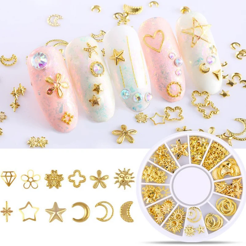 

3D Nail Rhinestones Diy Gems Kristallen Stenen Charmante Mix Nail Art Decoratie Rose Sieraden Gel Glitter Decors Tips Decoratie