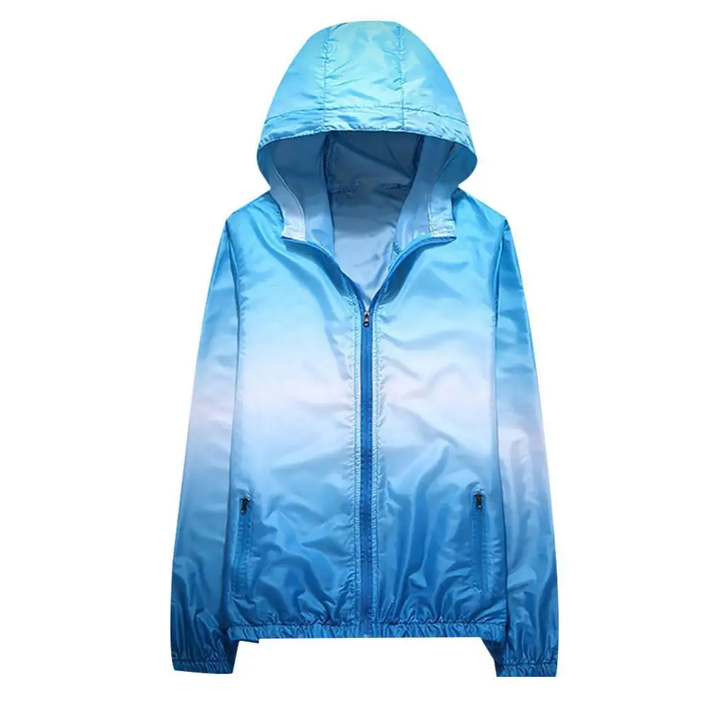 

Sun UV Protection Fishing Clothing Unisex Ultra Light Gradient Breathable Outdoor Sport Summer Waterproof Quick Dry Hooded Coats