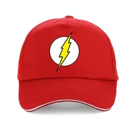 the big bang theory dad hat the lightning print the flash men baseball cap hot sale casual summer men women trucker cap bone