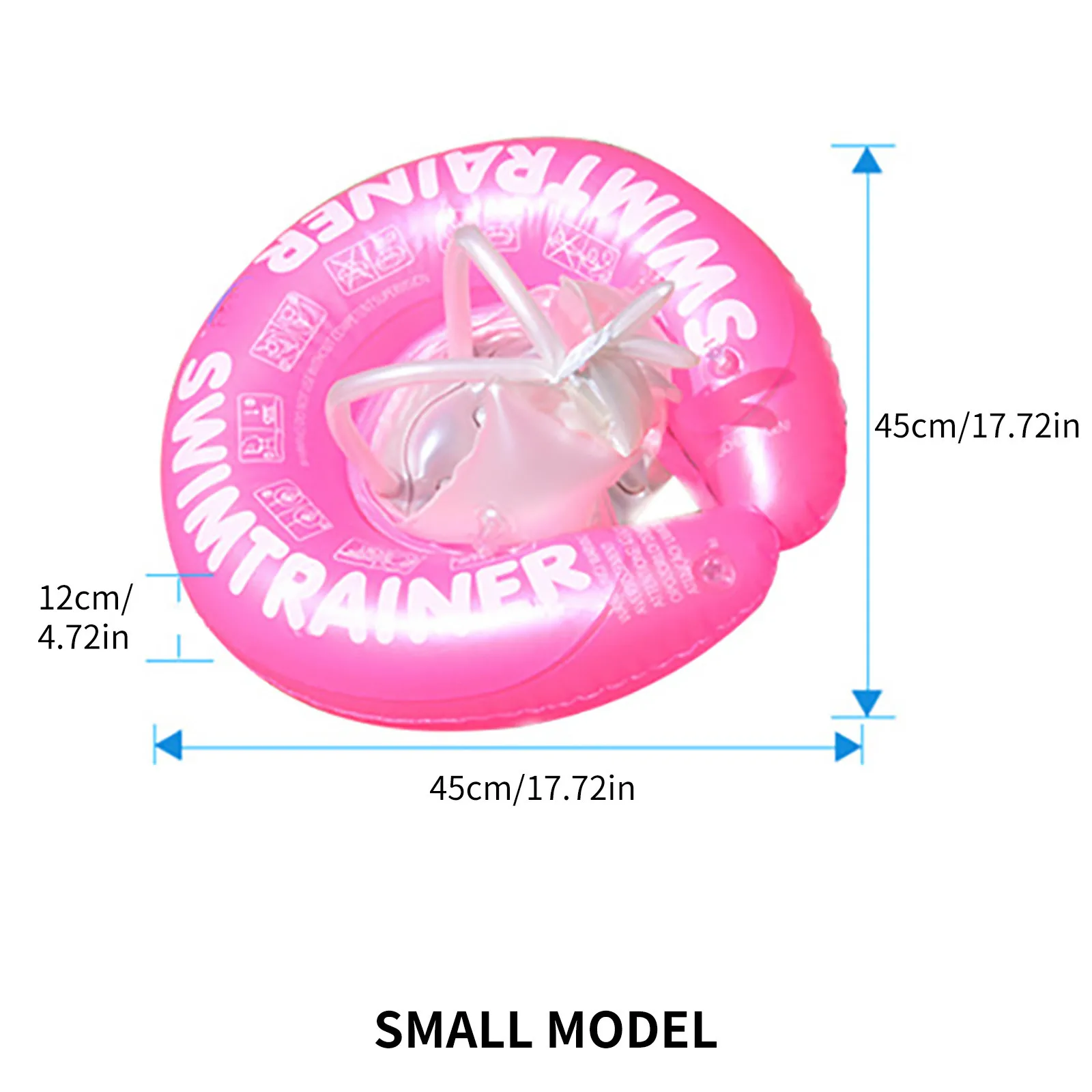 

Children's Inflatable Swimming Ring Bath Ring Pvc Thickened Baby Lying Ring Piscine Bb