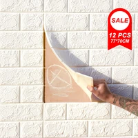 12 pcs 3d wall stickers imitation brick wallpapers anti collision sponge wall sticker mural bedroom decorative