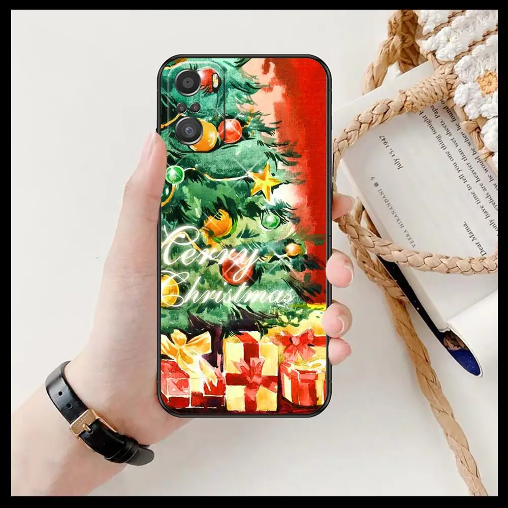 Рождественская тема для Xiaomi Redmi Note 10S 10 9T 9S 9 8T 8 7S 7 6 5A 5  Pro Max мягкий черный чехол для телефона | AliExpress
