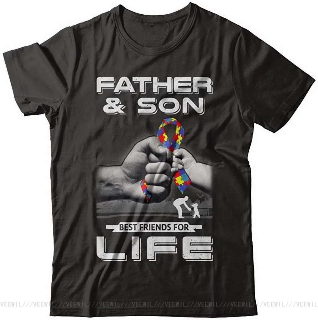

Men's Autism Awareness Father And Son Best Friends For Life T Shirt Men Women Short Sleeve Tee TEE Shirt M Xl 2xl 3xl